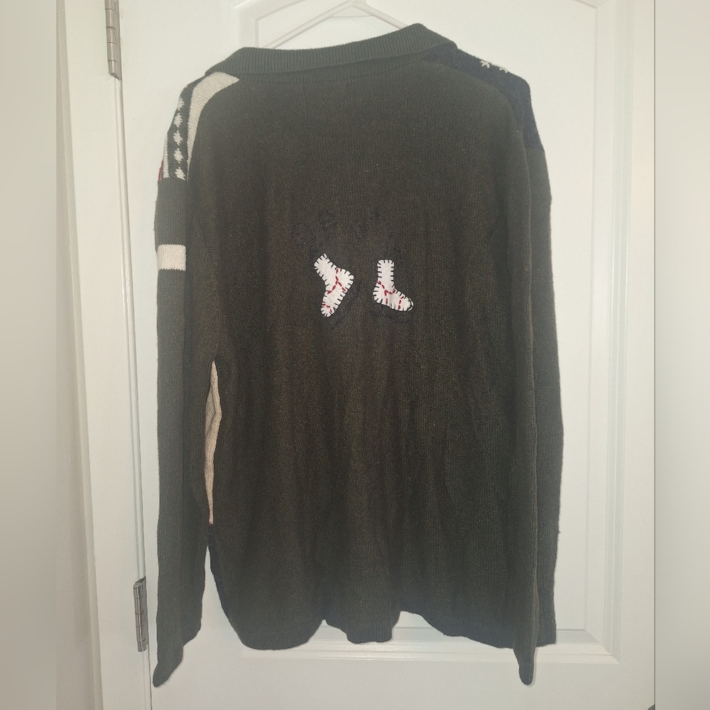 Festive Winter Patchwork Cardigan - image 3